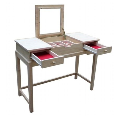INTERNATIONAL CONCEPTS Intenational Concepts DT-2 Vanity table  Unfiinished DT-2